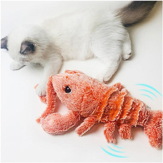Juguete de peluche con sonido de langosta para perros y gatos